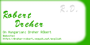 robert dreher business card